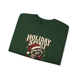 Funny Raccoon Christmas Sweatshirt – Holiday Spirit, Questionable Decisions