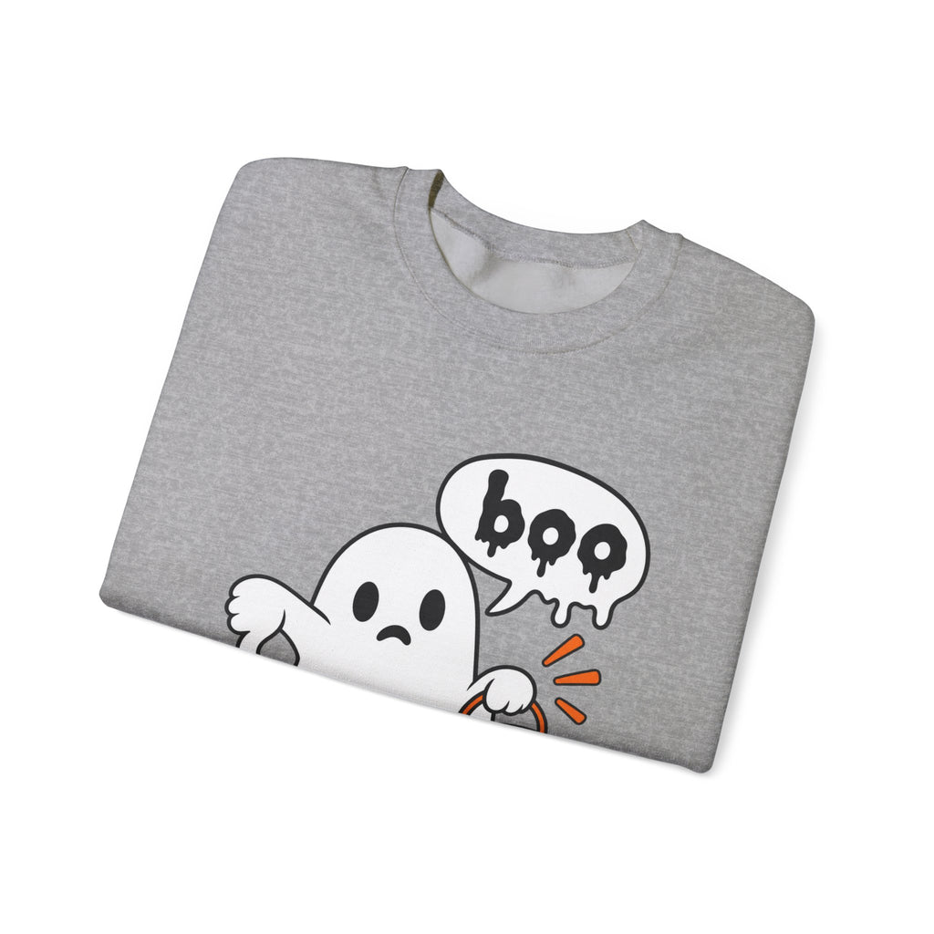 Ghost "Boo" Sweatshirt — Cute Halloween Crewneck