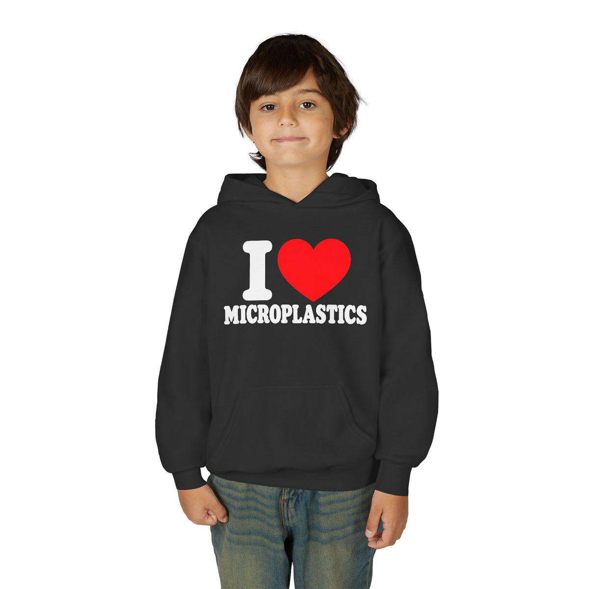 I LOVE MICROPLASTICS Kids Hoodie
