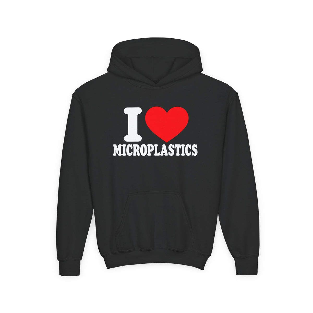I LOVE MICROPLASTICS Kids Hoodie