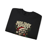 Funny Raccoon Christmas Sweatshirt – Holiday Spirit, Questionable Decisions