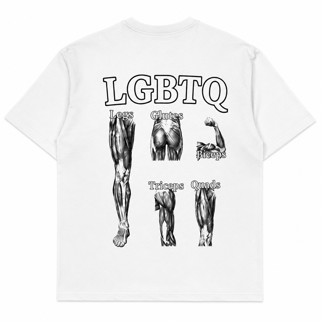 LGBTQ GYM HUMOR FUNNY UNISEX GRAPHIC T-SHIRT