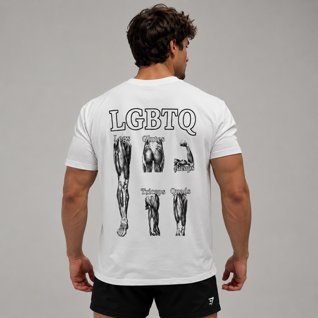 LGBTQ GYM HUMOR FUNNY UNISEX GRAPHIC T-SHIRT