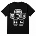 I SUPPORT LGBTQ FUNNY UNISEX GRAPHIC T-SHIRT
