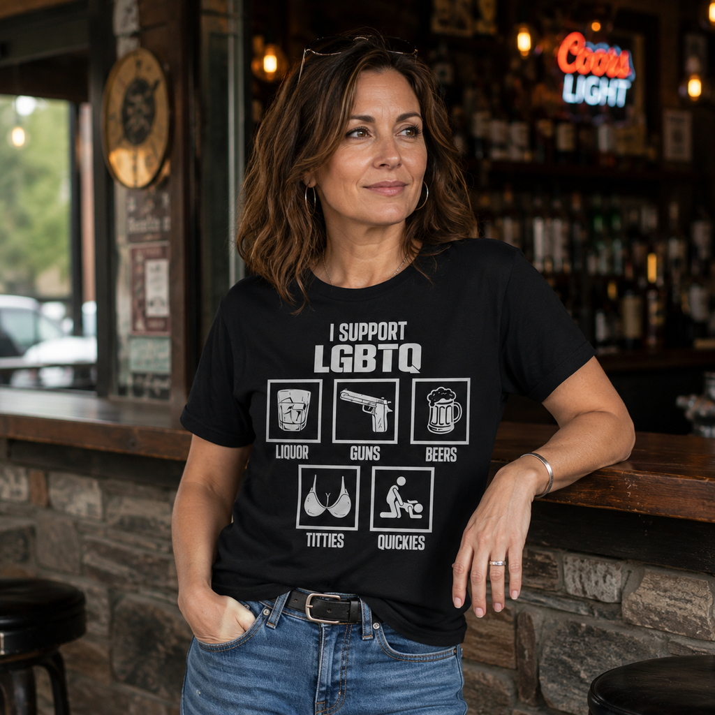 I SUPPORT LGBTQ FUNNY UNISEX GRAPHIC T-SHIRT