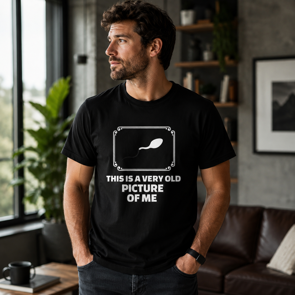This Is A Very Old Picture Of Me - Funny Unisex Graphic T-Shirt