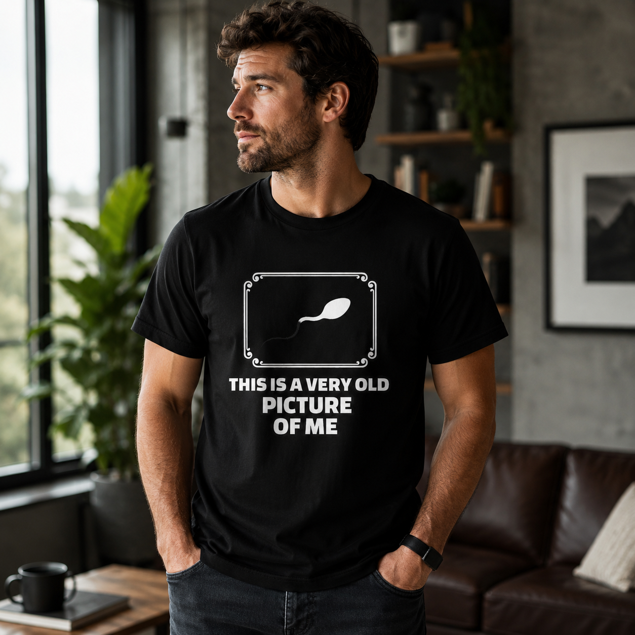 This Is A Very Old Picture Of Me - Funny Unisex Graphic T-Shirt