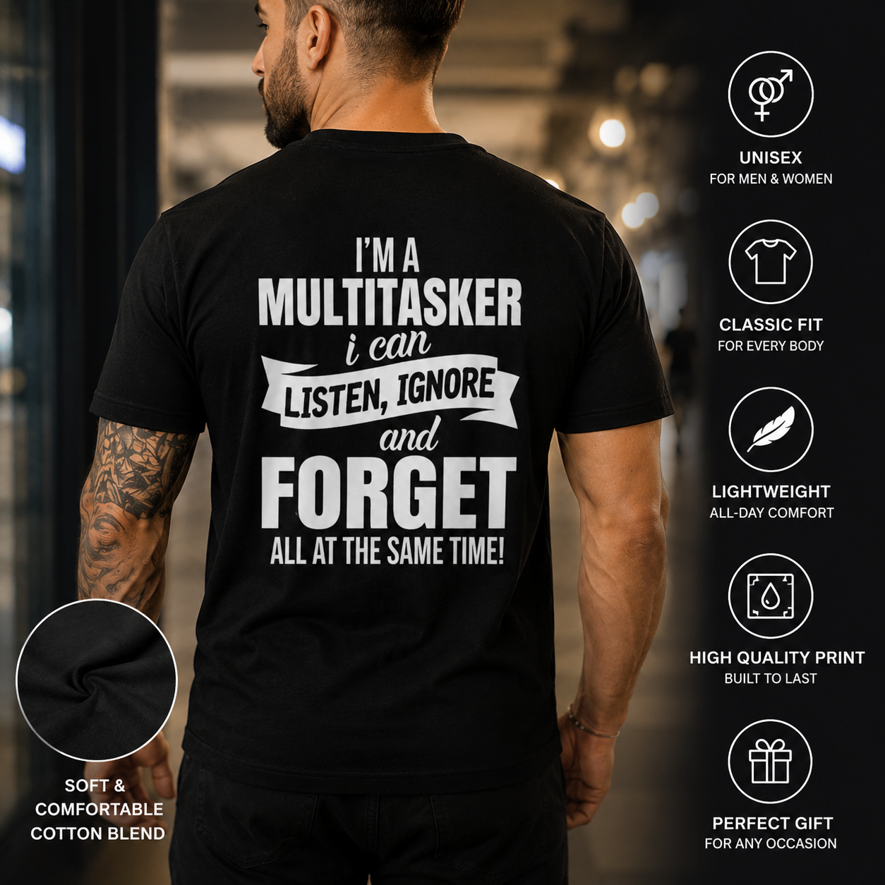 I'm a Multitasker... Unisex Funny Graphic T-Shirt