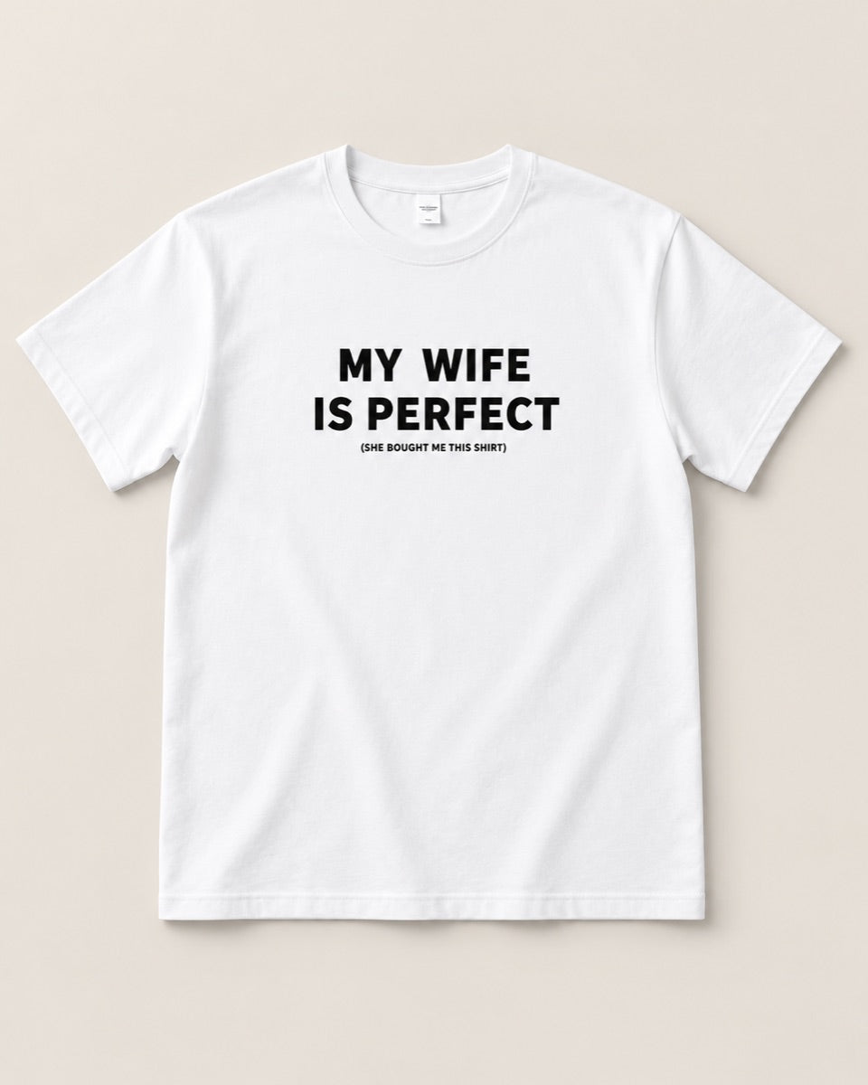 MY WIFE IS PERFECT — studio view