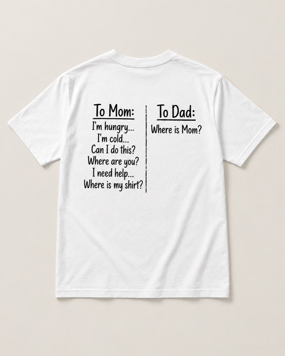 TO MOM / TO DAD FUNNY — studio view