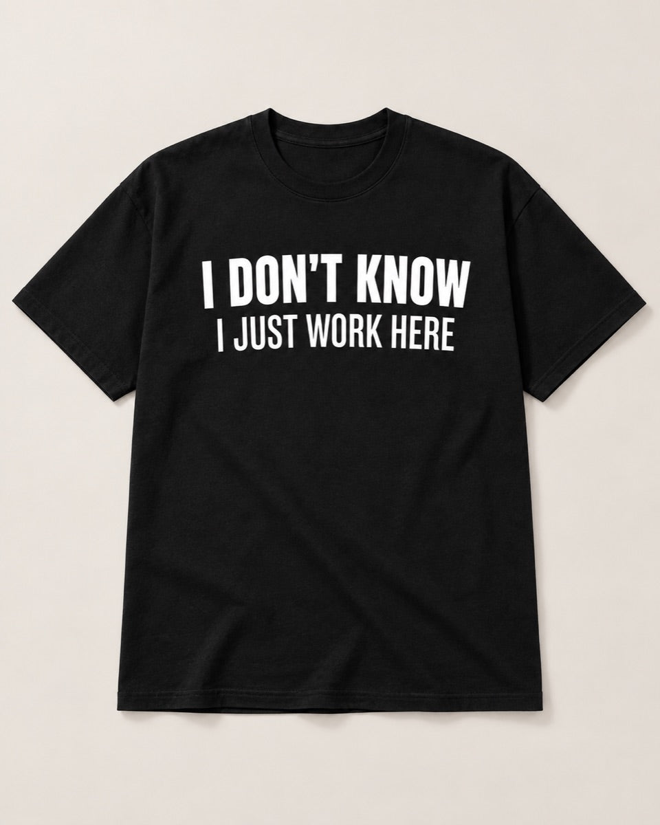 I JUST WORK HERE — studio view